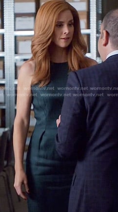 Donna's dark green dress on Suits