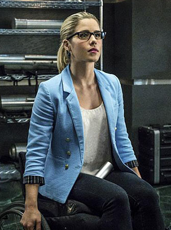 Felicity's blue blazer on Arrow