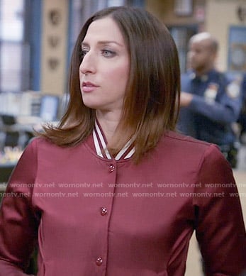Gina's red bomber jacket on Brooklyn Nine-Nine
