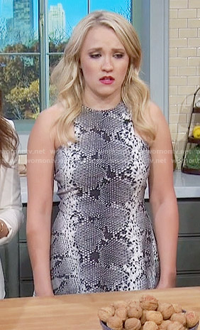 Gabi's snake print dress on Young and Hungry