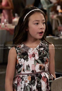 Lily's floral  dress on Modern Family