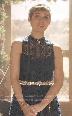 Scarlett's blue lace dress on Nashville