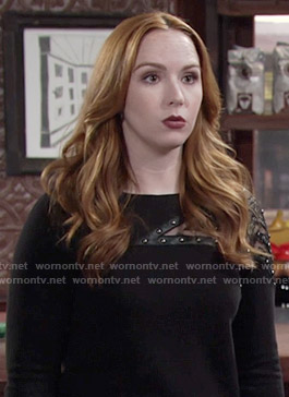 Mariah's star studded sweater on The Young and the Restless