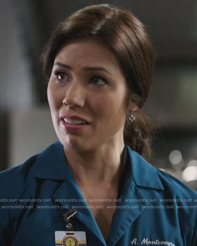 Angela's silver star earrings on Bones