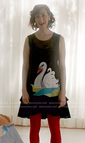 Carol's swan dress on Last Man on Earth