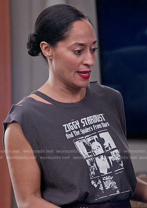 Rainbow's Ziggy Stardust tank top on Black-ish