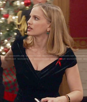 Amy's velvet gown on Veep