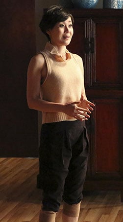 Karan's sleeveless ruffled neck top on Mistresses