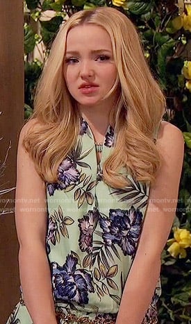 Liv's mint green floral dress on Liv and Maddie
