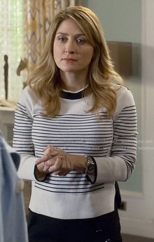 Maura's striped sweater on Rizzoli and Isles