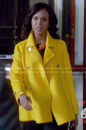 Olivia's yellow coat on Scandal