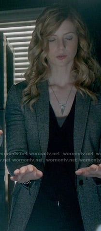 Valerie's triangle necklace on The Vampire Diaries
