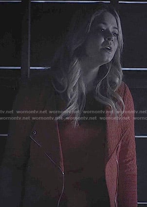 Ali's red jacket on Pretty Little Liars