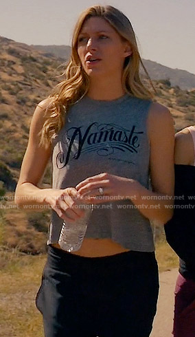 Josslyn's Namaste tank top on Mistresses