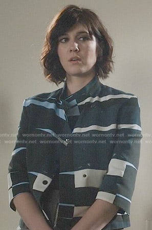 Laurel's painted print jacket on BrainDead