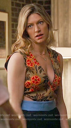 Josslyn's floral cutout jumpsuit on Mistresses