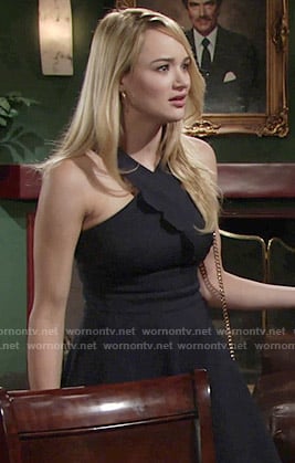 Summer's crossed neck dress on The Young and the Restless