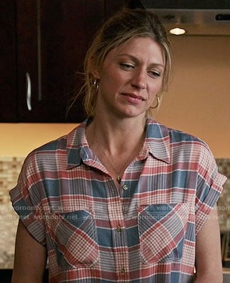 Josslyn's short sleeved plaid shirt on Mistresses