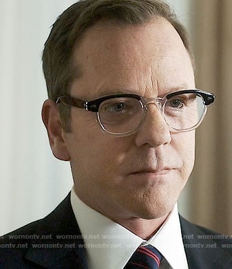 Tom's black and clear glasses on Designated Survivor