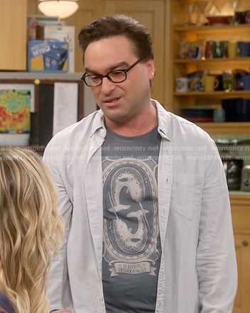 Leonard's narwhal t-shirt on The Big Bang Theory