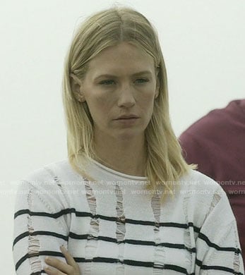 Melissa's striped distressed sweater on Last Man on Earth