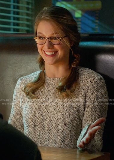 Kara's boucle sweater on Supergirl