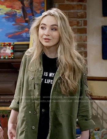 Maya's army jacket on Girl Meets World