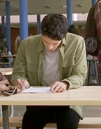 Scott's green button down shirt on Teen Wolf