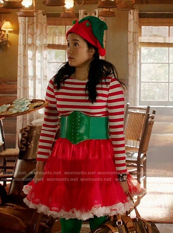 Happy's Christmas Elf costume on Scorpion