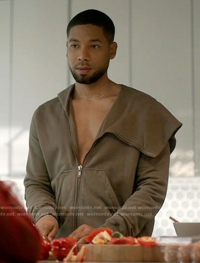 Jamal's asymmetric hoodie on Empire