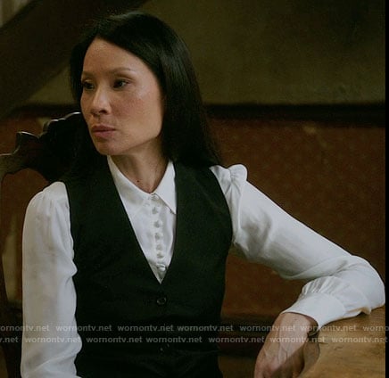 Joan's white button down blouse on Elementary