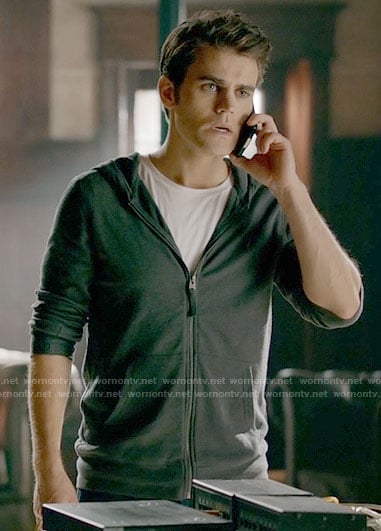 Stefan's hoodie on The Vampire Diaries