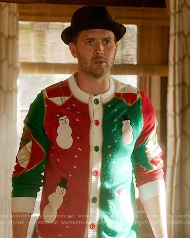 Toby's Christmas sweater on Scorpion