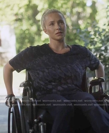 Juliette's tie dyed tee on Nashville