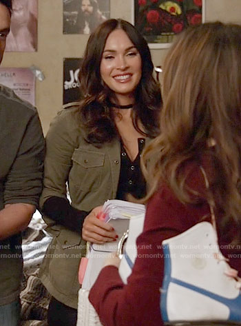 Reagan's army jacket on New Girl