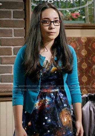 Smackle's galaxy print dress on Girl Meets World