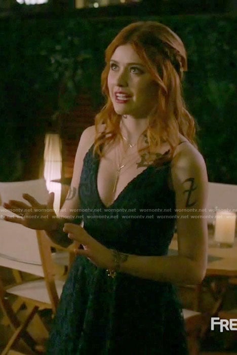 Clary's blue lace dress on Shadowhunters