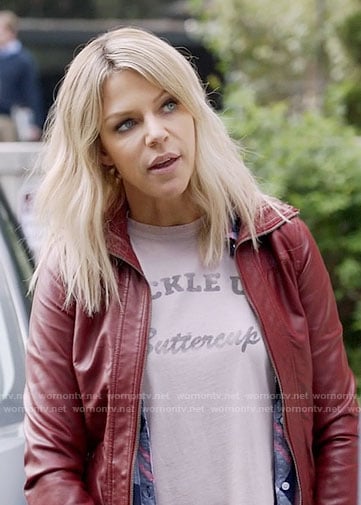 Mickey's Buckle Up Buttercup top on The Mick