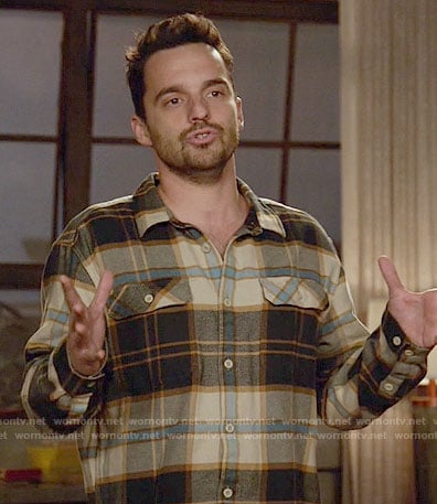 Nick's brown flannel shirt on New Girl