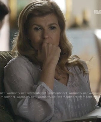 Rayna's sheer blouse on Nashville