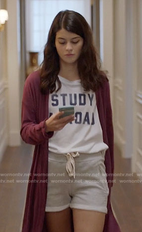 Sabrina's Study Abroad t-shirt on The Mick