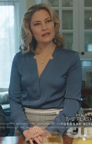 Alice's blue v-neck blouse on Riverdale