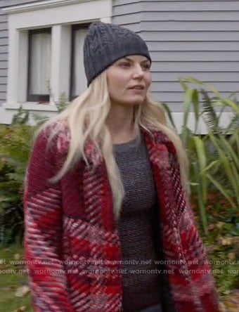 Emma's red plaid coat on Once Upon a Time