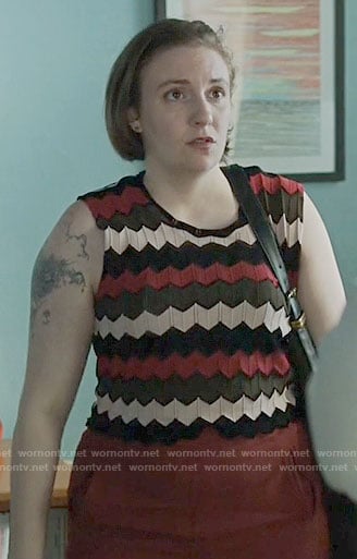Hannah's zig zag striped top on Girls