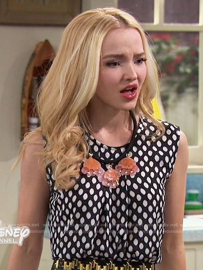 Liv's polka dot top on Liv and Maddie