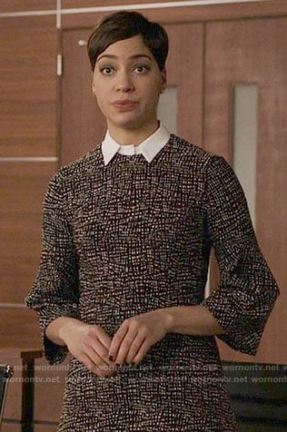 Lucca's collared dress on The Good Fight