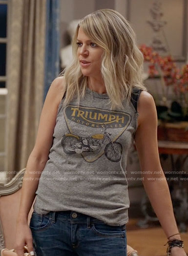 Mickey's Triumph Motorcycles top on The Mick