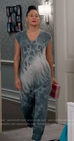 Rainbow's tie dye jumpsuit on Black-ish