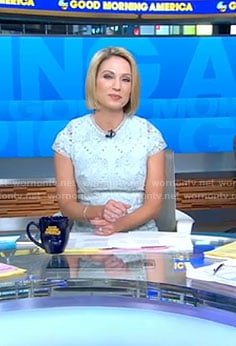 Amy's blue lace dress on Good Morning America