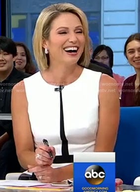 Amy's color-block sleeveless dress on Good Morning America